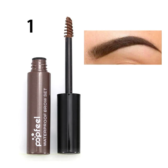 Popfeel 4 kleuren Wenkbrauwen Gel Waterdicht Wenkbrauw Mascara