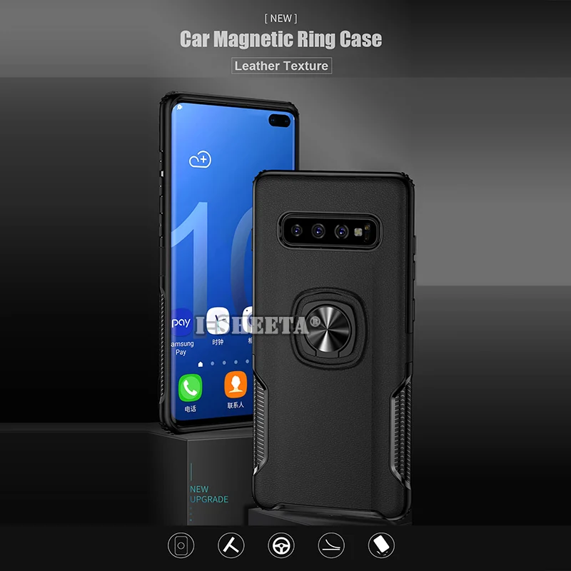Противоударный металлический кронштейн чехол для Samsung Galaxy S8 S9 S10 Plus S10E 5G Note 8 9 10