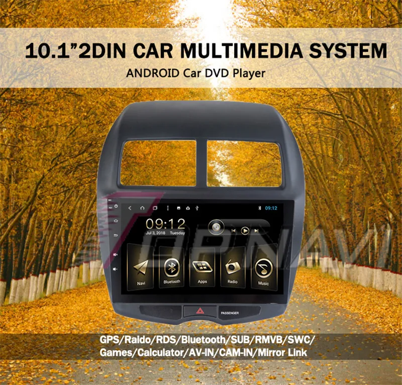 dvd player car headrest For Mitsubishi ASX 2013