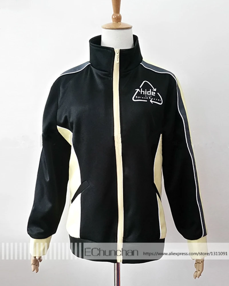 

Japanese Rock Band Hide Matsumoto Hideto Stage black Cosplay Costume