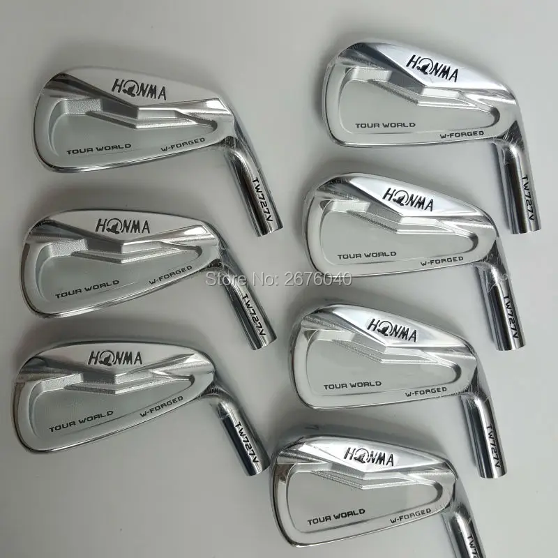 Железные клюшки для гольфа HONMA 727 v iron group 4-10 w(7 шт.) Стальной вал для гольфа и головка для гольфа