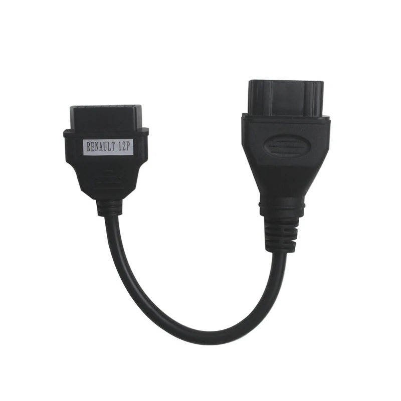 Лучшая цена для Renault 12 Pin OBDII OBD 2 переходник диагностический Удлинительный кабель
