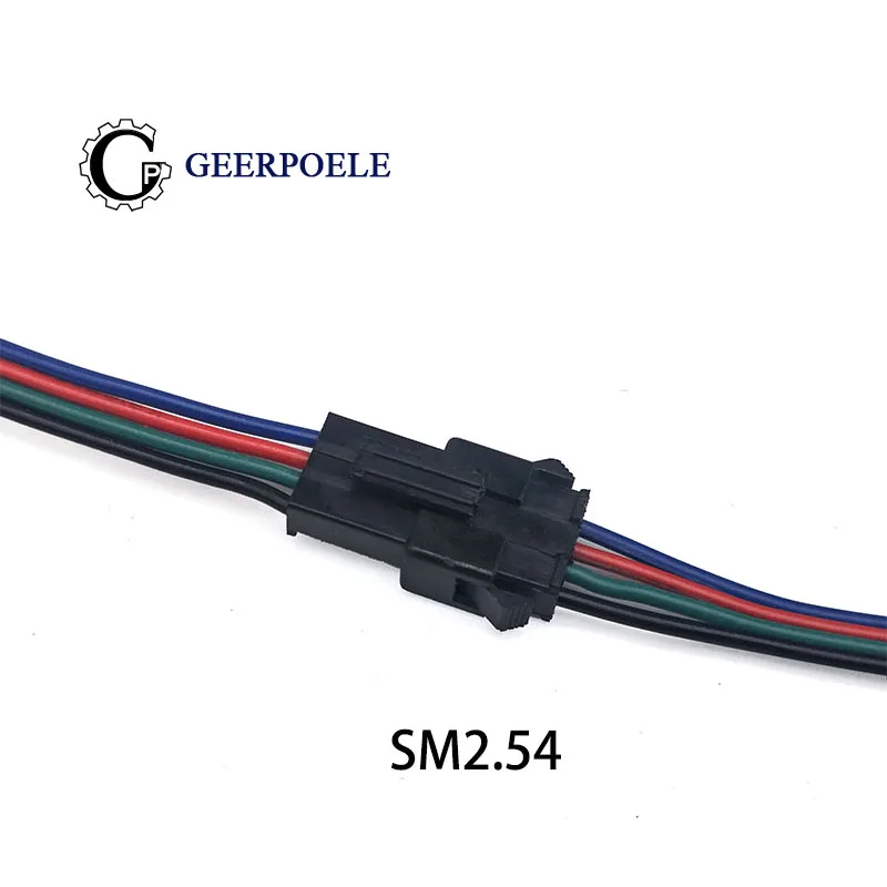 

20pairs 50piar 15CM SM4P on the plug bus line SM2.54 pitch 4P line single head terminal line