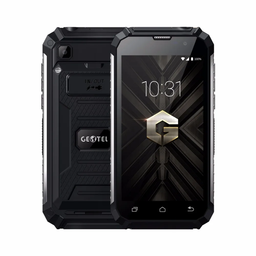 Geotel G1 2 ГБ + 16 ГБ противоударный смартфонов 7500 мАч 5,0 ''Android 7,0 MTK6580A Quad Core 1280x720 WCDMA 3 г Dual SIM мобильный телефон