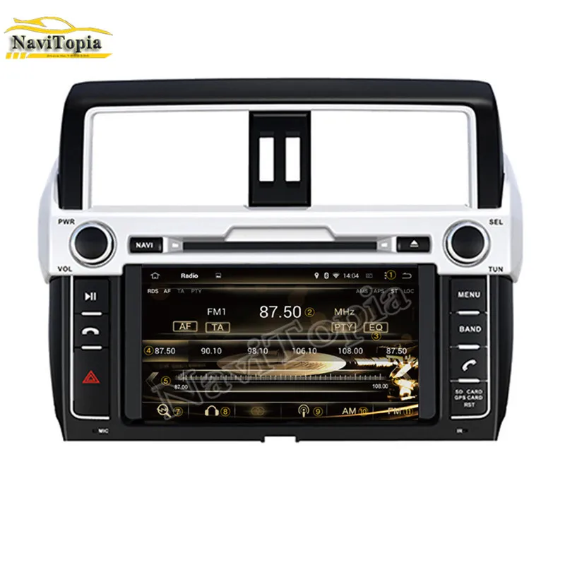 Flash Deal NAVITOPIA 4G RAM 32G ROM Octa Core Android 9.0 Car DVD GPS Navigation for Toyota Prado/LC150 for Prado 150 High level 2014 2