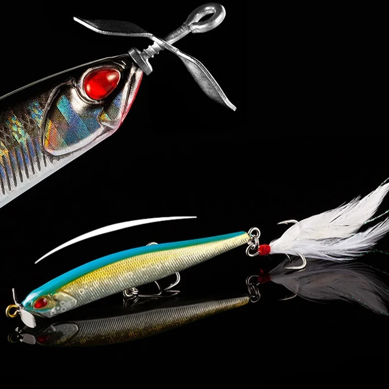 Proleurre Пропеллер для модели Minnow приманки ловли рыбы 100 мм 12 5g опускается на дно