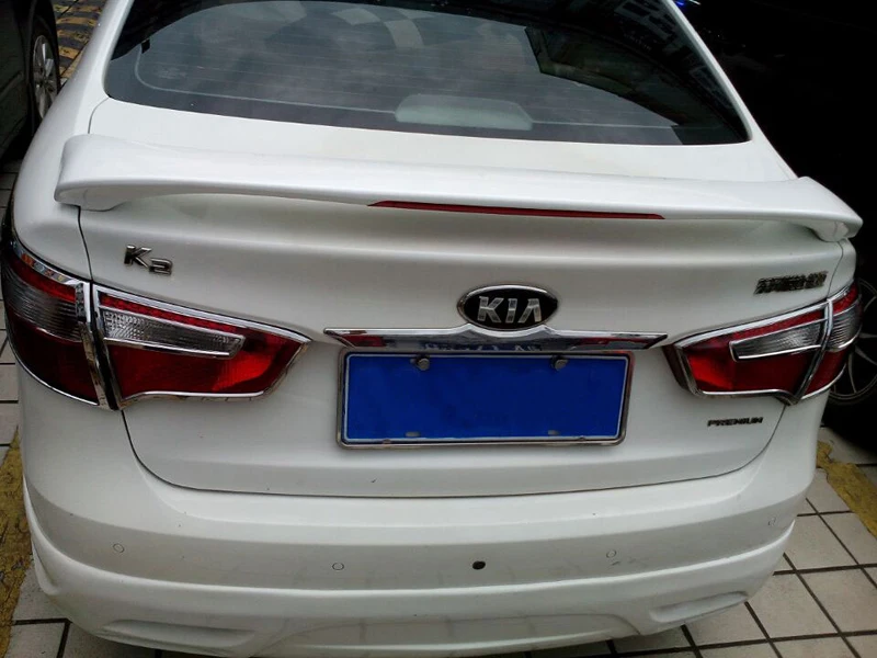 Спойлер для Kia RIO K2 2012 2015 спойлер с подсветкой из высококачественного АБС