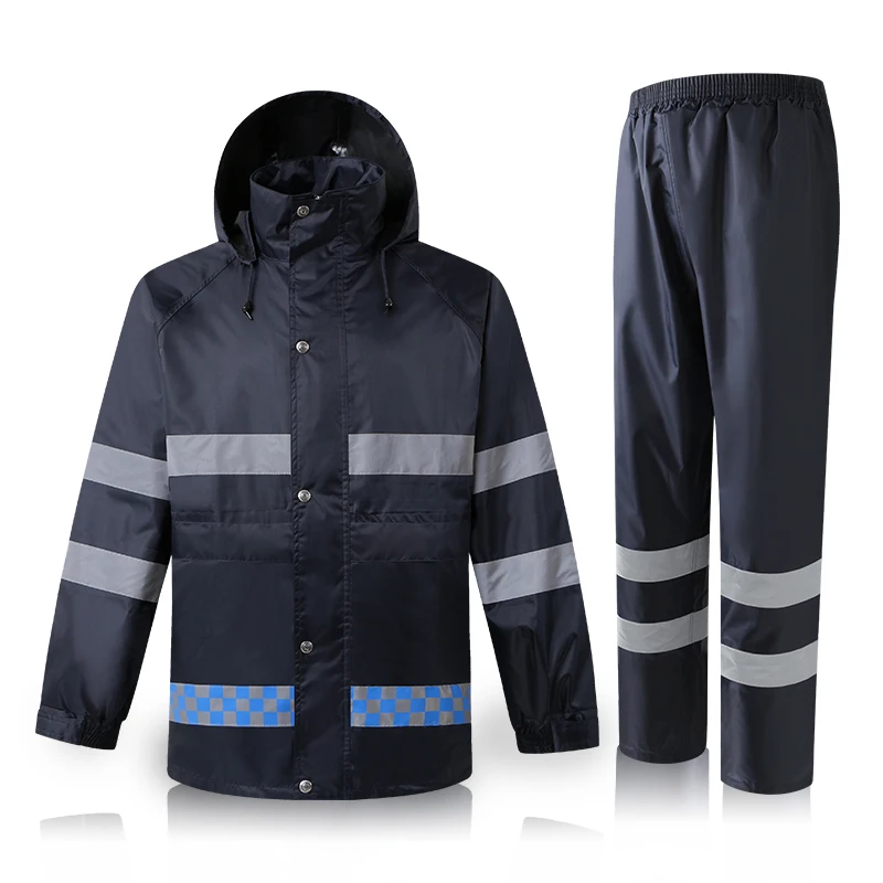 Reflective Raincoat Coat And Pants Set Mtorcycle Raincoat Windproof