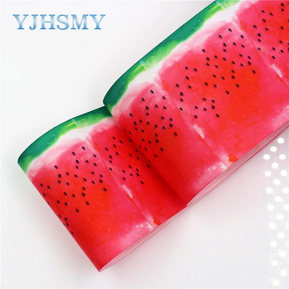 YJHSMY I-18428-59 10 ярдов 75 мм Мультяшные ленты с напечатанным рисунком DIY аксессуары для