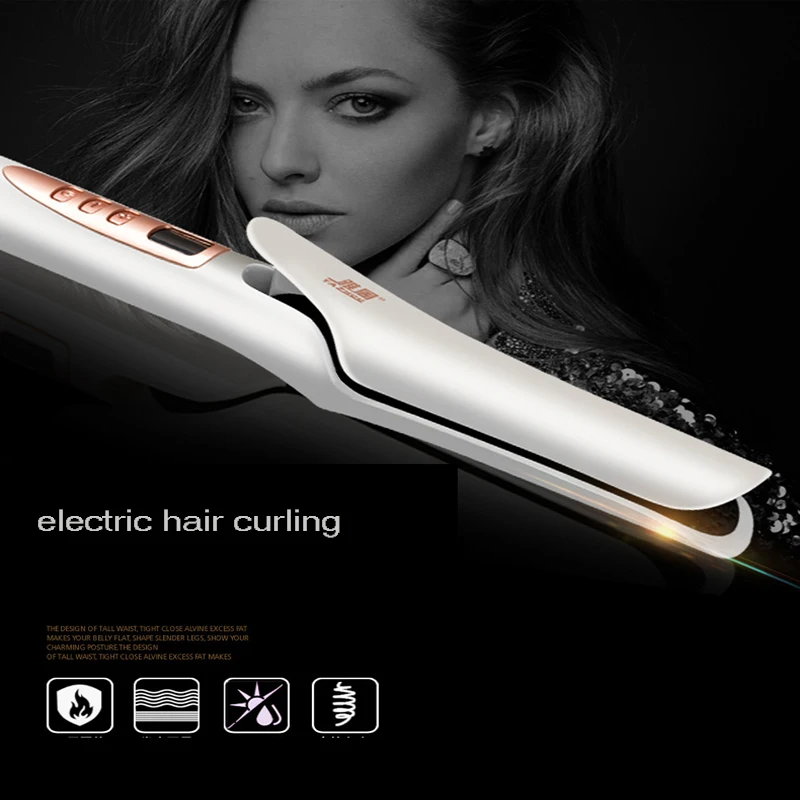 

TV Product Explosion New Curling Iron Electric Splint Curling Iron Mini Dual-purpose Straightening Splint Automatic Hair Curler