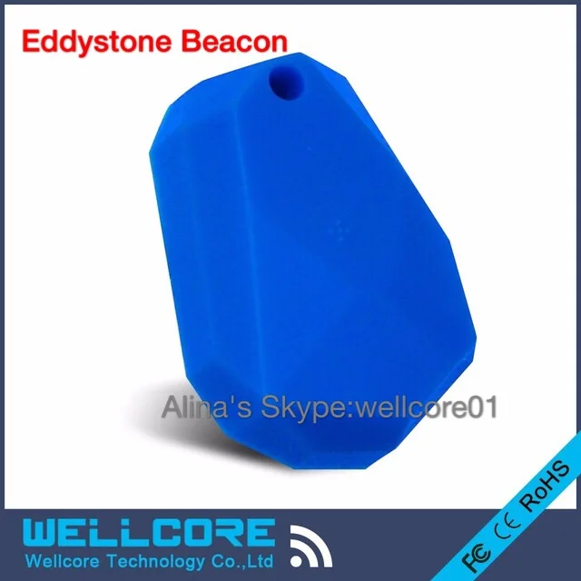 4 шт./лот синий силиконовый eddystone Маяк NRF51822 ibeacon Водонепроницаемый - Цвет: eddystone beacon