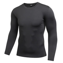 Copiro футболка с длинными рукавами для бега Спортивная футболка для мужчин тренировочная эластичная плотная Джерси Одежда для фитнеса спортзала спортивная одежда