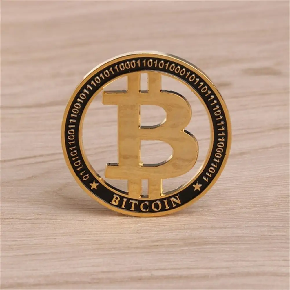 2018 New Commemorative Coin Plated Gold Hollow Design Bitcoin BTC For Souvenir Art Collection Non-currency Coins 40