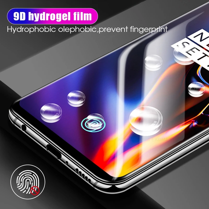 9D полное покрытие мягкая Гидрогелевая пленка для Oneplus 7Pro 7 6T Защитная пленка для экрана не закаленное стекло для One plus 7 Pro 7 6T пленка