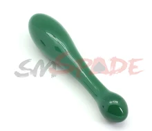 Green cucumber shaped plating glass dildo ,female masturbator glass anal plug,glass beads anal plug,adult sex products YB160527B