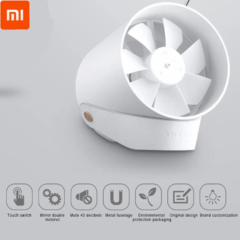 Вентилятор Xiaomi Mijia VH стильный бесшумный двухлопастной Настольный вентилятор