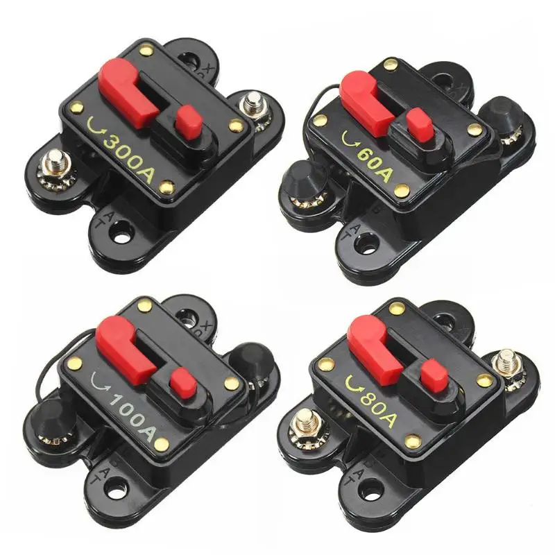 20-100A DC 12V Home Car Auto Circuit Breaker Fuse Reset Inverter New
