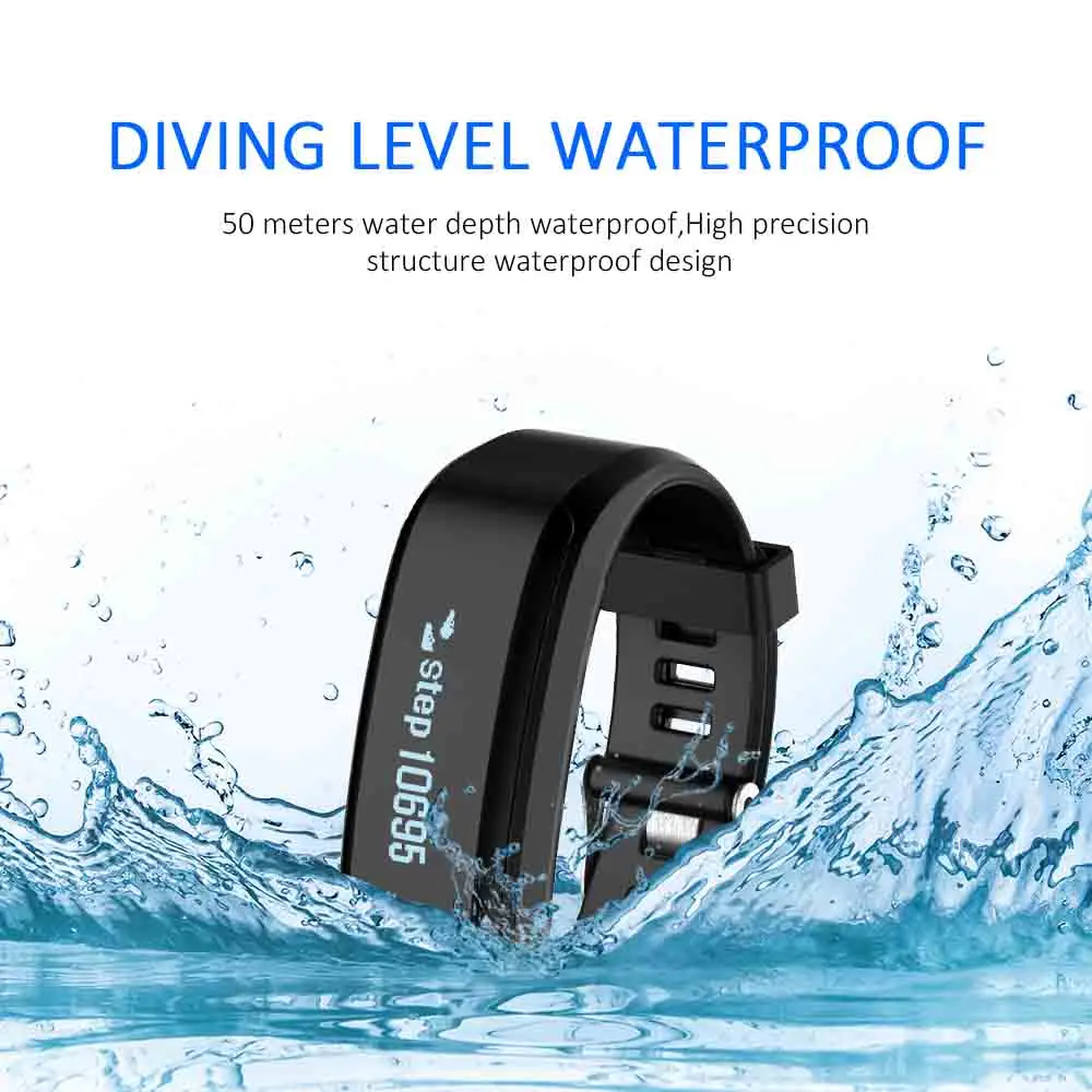 SXR1 Smart Bracelet Wristband Swim Waterproof Watch Fitness Tracker iOS Android Smartband Heart rate Monitor PK