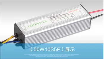 

50W 10 series 5 parallel Waterproof Integrated LED Bulb Driver Power Supply Constant Current AC 100 - 265V to DC 26- 36V