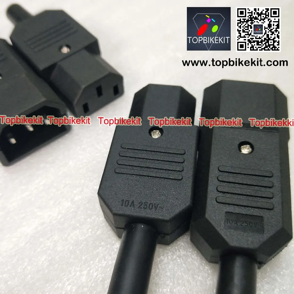 Flash Deal 4PCS Power connector Prong IEC 320 C14 Power 2 Males+2 Females Inlet Plug Connector 10A / 250V AC for ebike battery and charger 3 Flash Deal 4PCS Power connector Prong IEC 320 C14 Power 2 Males+2 Females Inlet Plug Connector 10A / 250V AC for ebike battery and charger 3