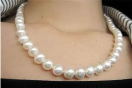 

FREE SHIPPING HOT sell new Style >>>>8-9mm WHITE SALT WATER AKOYA CULTURED PEARL NECKLACE