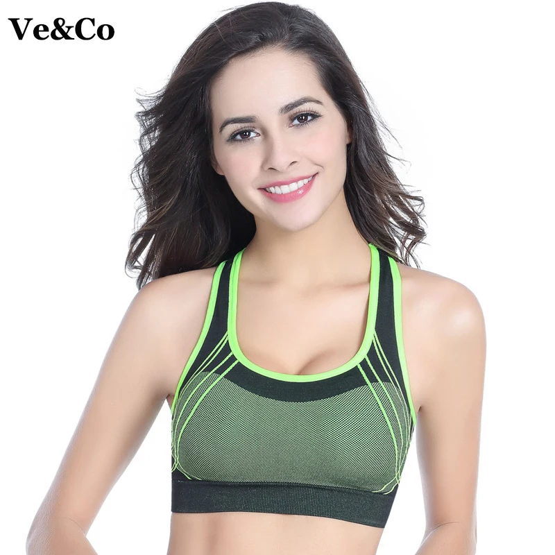 2016 New Arrival Sexy Sport Bra Professional Women Fitness Exercise Quick-drying Bras Training dancing Shockproof  Bras M-XL 002