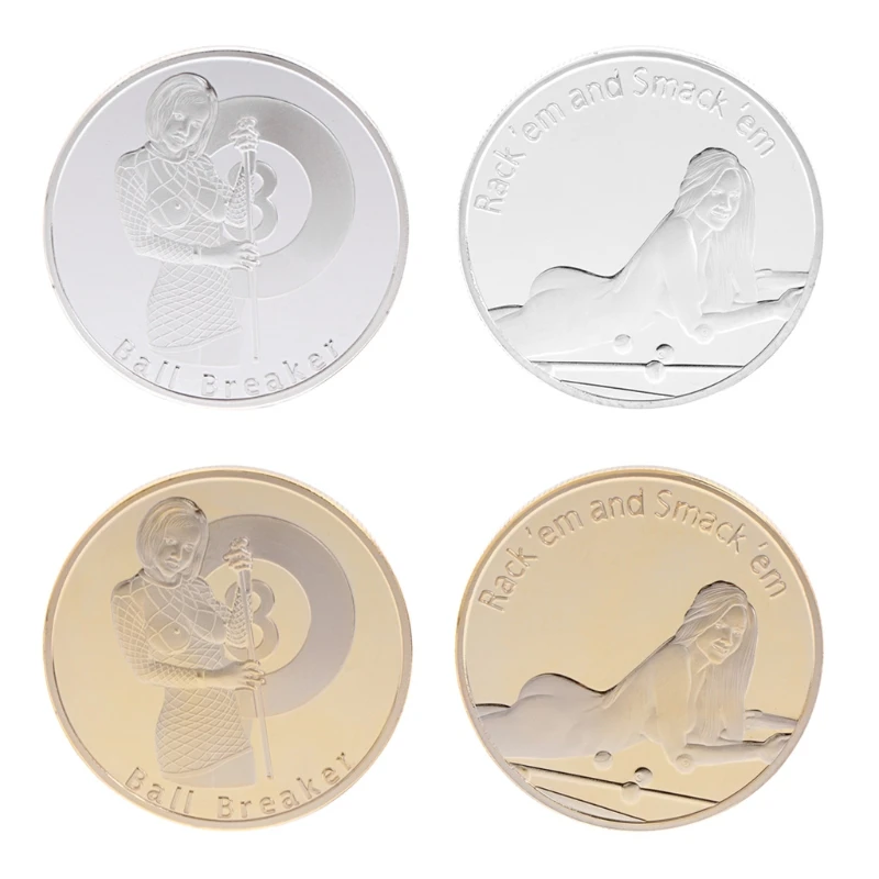 

Commemorative Coin Ball Breaker Billiard Collection Arts Gift BTC Alloy Souvenir