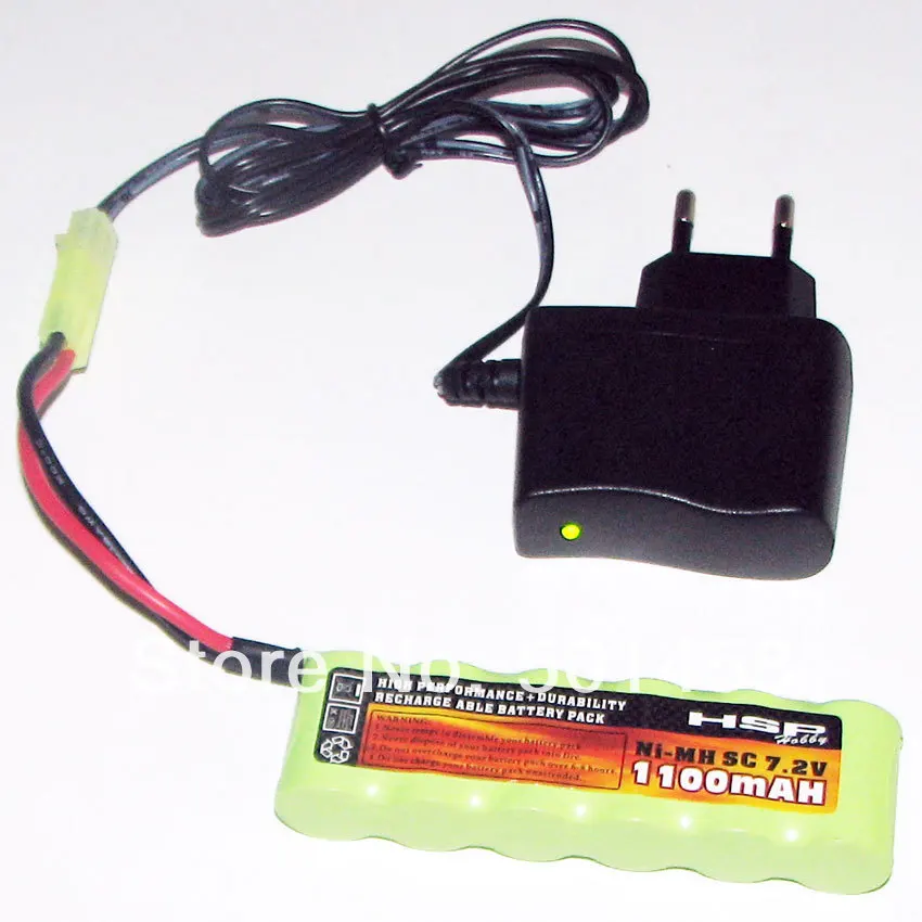 28003 HSP 7.2V-1100Mah battery+charger  for HSP 1/16 R/C truck 4WD on-road rc car