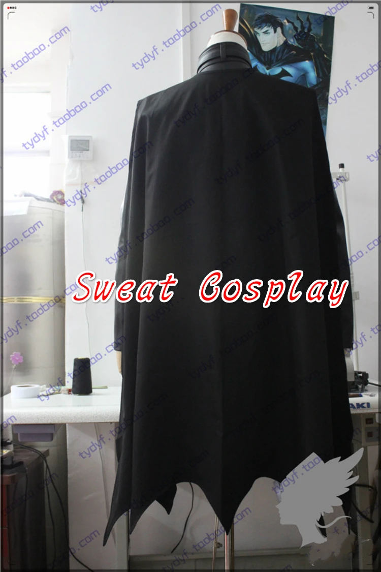 Черный костюм BatGirl пиджак плащ перчатки ремень для косплея|black costume|cosplay costumecostume