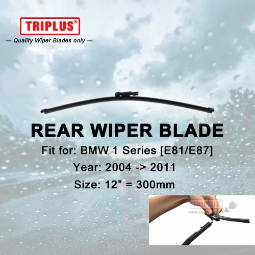 Rear Wiper Blade for BMW 1 Series E81 E87 (2004 2011) 1pc 12" 300mm,Car
