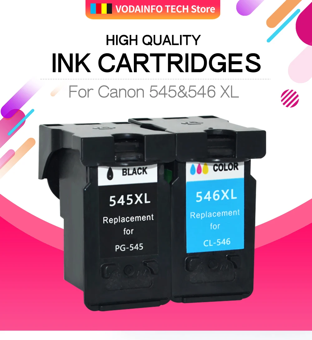 QSYRAINBOW PG545 CL546 XL Замена чернильных картриджей для Canon PG-545 pg 545 CL-546 для Canon IP2850 MX495 MG2950 MG255