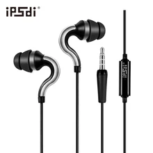 Cheapest Ipsdi HF107 Dolphin Earphone 3.5mm Jack Wired earphone Best Bass In-Ear headset Handfree Universal fone de ouvido With Mic