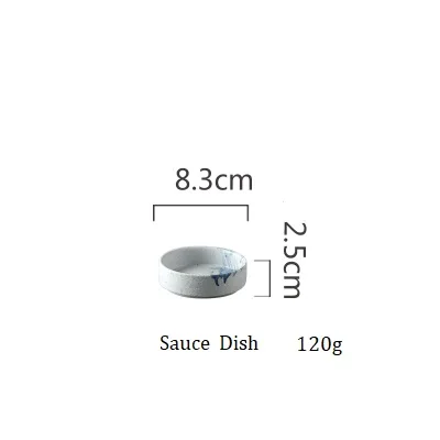NIMITIME, западный стиль, керамическая овальная миска для риса, Салатница, фруктовое блюдо, чашка для воды, кофейная чашка, набор посуды - Цвет: Sauce Dish