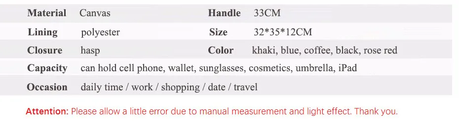 MJ Canvas Women Handbag Simple Design Tote Bag Female Large Capacity Canvas Bucket Shoulder Bag 2018 New Fashion Shopping Bags (30)