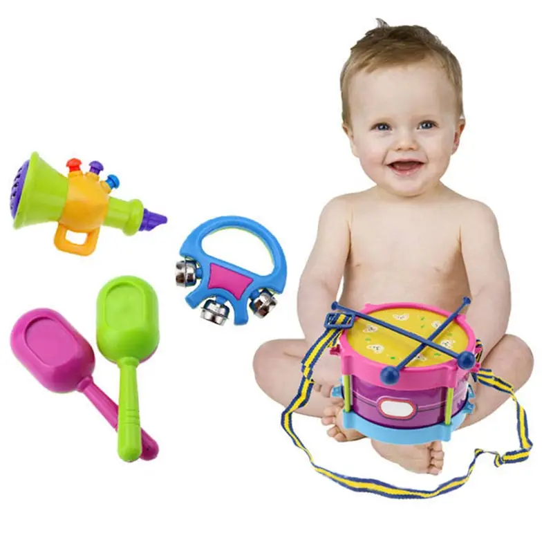 

5pcs Children Drum Rattles Toy Educational Game Instrument Assembly Toy YJS Dropship