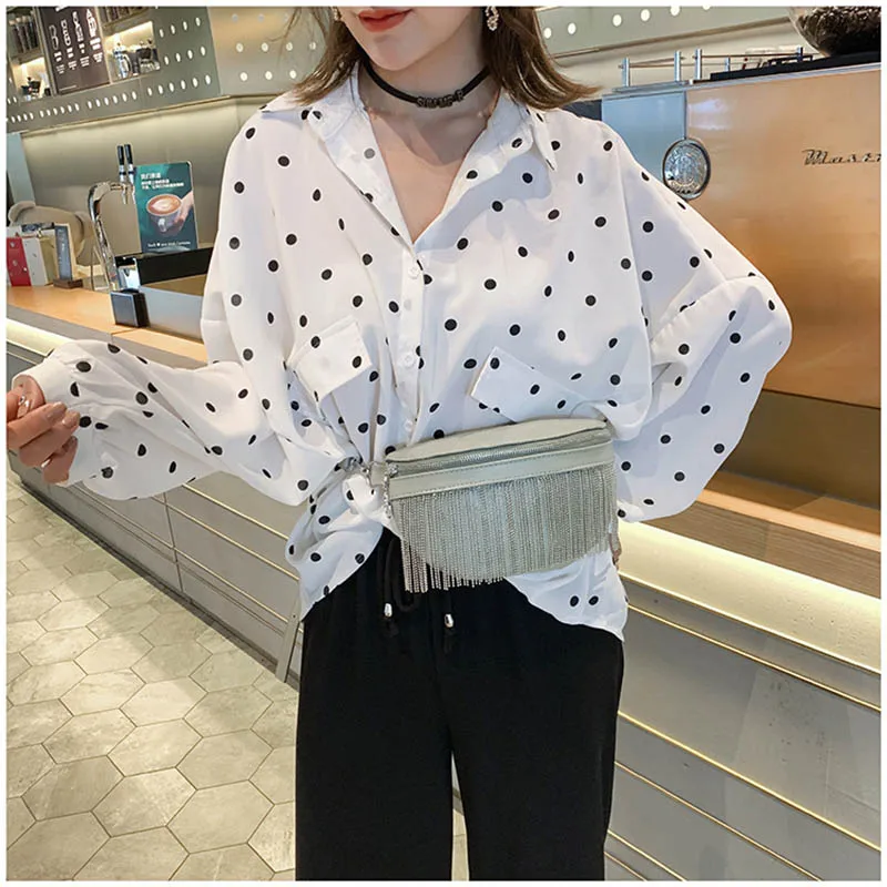 شرابة حزام حقيبة المرأة PU للماء الخصر حقيبة Bananka حزمة مراوح الإناث واحد الكتف Crossbody الخصر حزمة سلسلة الصدر أكياس