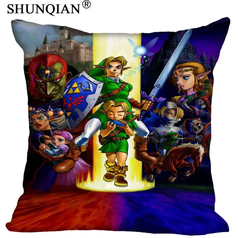 Горячая Распродажа на заказ Чехол для подушки Legend of Zelda молнии чехол