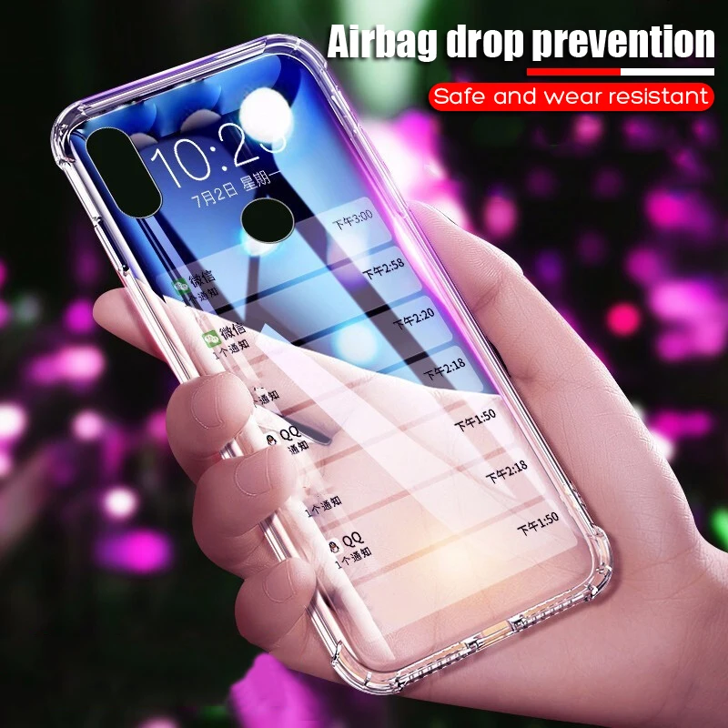 

Luxury Silicone Case For Xiaomi Remi 5 5 Plus Note 5 Pro 5A 4 4X 6 Pro Anti-fall Airbag Phone Case For Redmi 6A Note 7 Pro K20