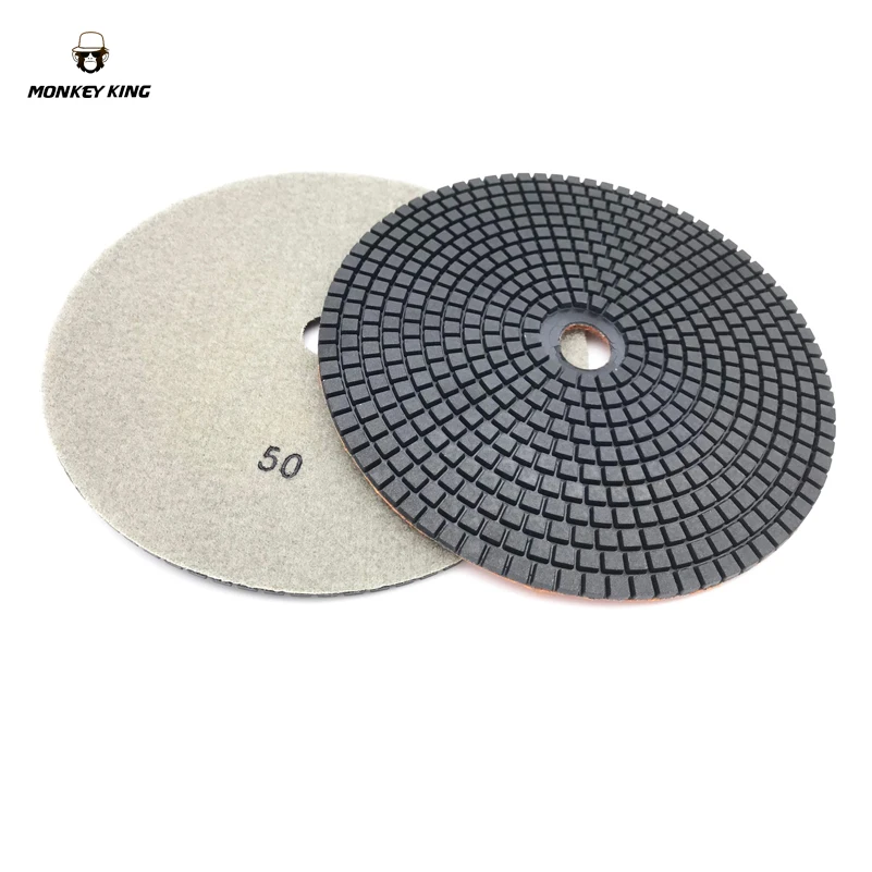 7'' Inch 180Mm Wet Dry Diamond Floor Polishing Pads Resin Bond For Concrete Cement Grinding anycubic kobra plus 3d printer 25 point auto leveling bowden extruder 4 3 inch display 180mm s speed 350x300x300mm