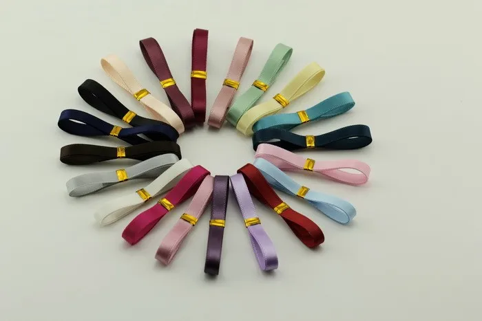 New 6mm Polyester Riband Single Face satin ribbons DIY hair accessories bowknot materials 10Mlot_7