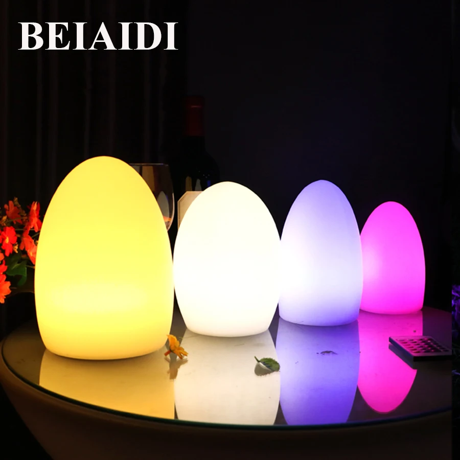 BEIAIDI перезаряжаемая Новинка светодиодные ночные лампы в форме яйца LED подсветка
