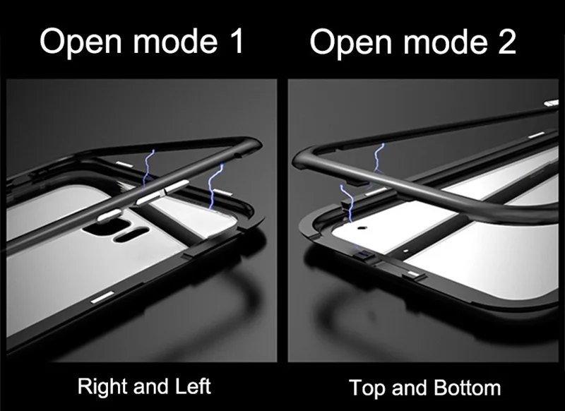 Роскошный Магнитный чехол для samsung Galaxy S8 S9 Plus S7 Edge Note 8 9 прозрачный чехол для мобильного телефона из закаленного стекла