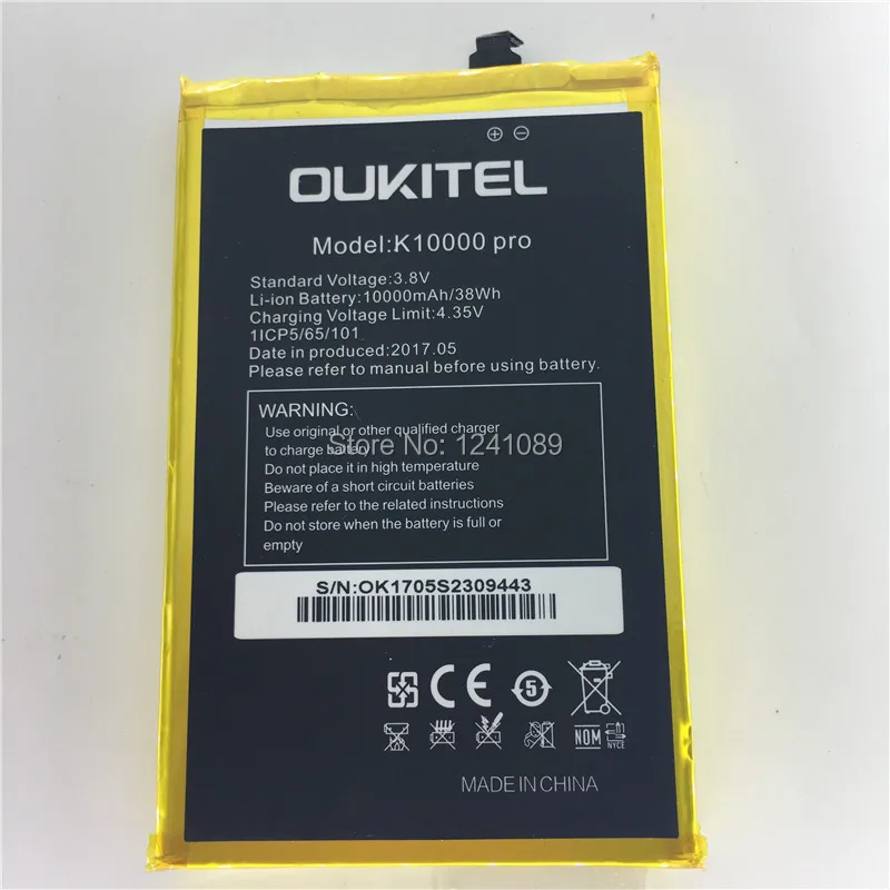 Billige 100% original batterie für OUKITEL k10000 pro batterie 10000mAh 5,5 zoll MTK6750T + zerlegen werkzeug für OUKITEL k10000 pro batterie