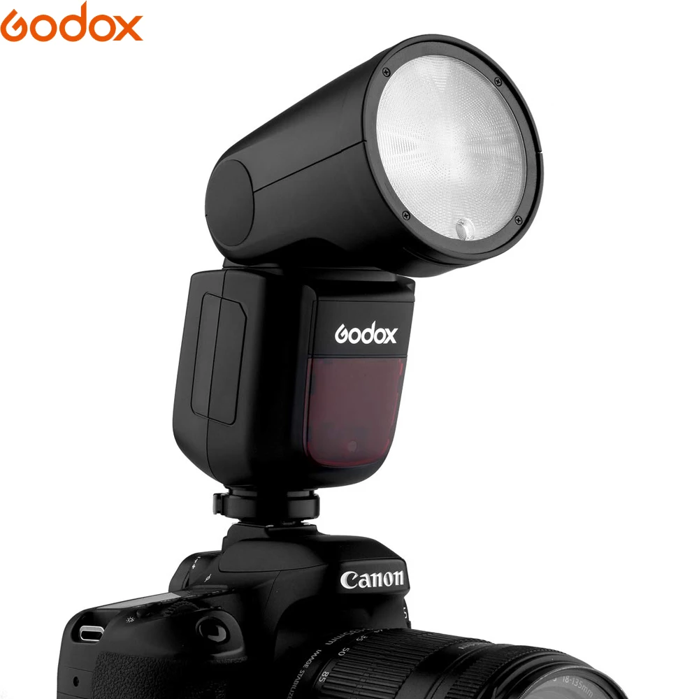 Godox V1 флэш-V1C V1N V1S V1F V1O ttl 1/8000s HSS Литиевая Батарея Вспышка Speedlite для цифровой зеркальной камеры Canon Nikon sony Fuji Olympus