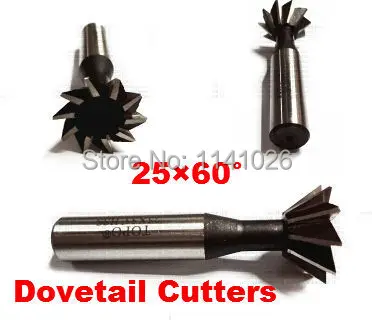 25mm 60° 10 Flutes HSS Machining Dovetail Groove Cutter End Mill Bit Router Tool