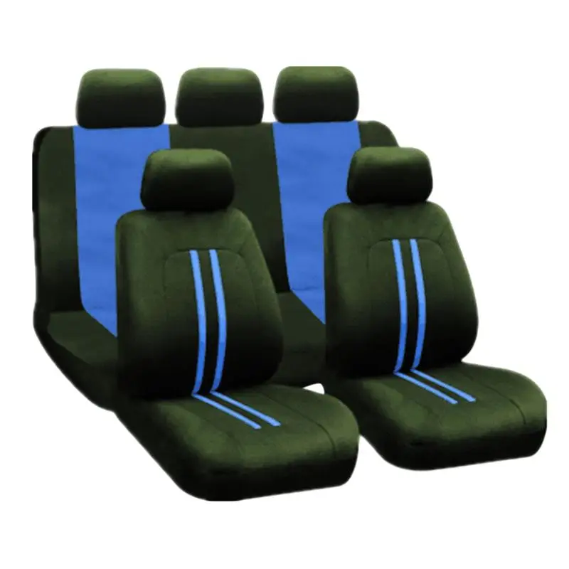 

VORCOOL 9Pcs/Set Four Seasons Universal Car Seat Cover Full Seat Covers Auto Interior Styling Decoration Protector