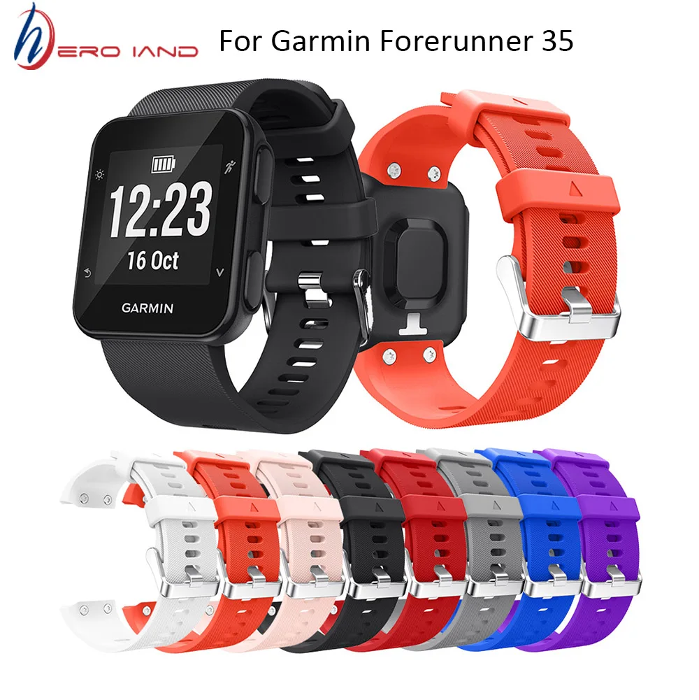 

Hero Iand Silicone Strap Replaceable Watch Band Wrist Strap Bracelet for Garmin Forerunner 35 Smart Watch