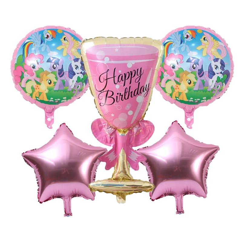 5 шт шампанского Эльза Анна Принцесса фольгированные шары мой воздушный шар с принцессой С Днем Рождения вечерние украшения Детские Подарки