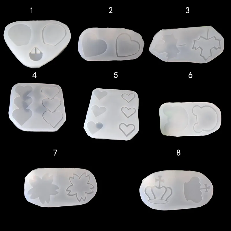 

Variety Butterfly Umbrella Shaped Silicone Mold Quicksand Water Silicone Mold Decoration Translucent Mold UV Epoxy Molds