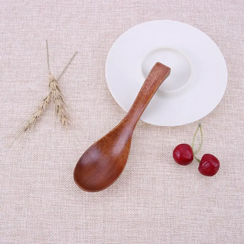 Large Wood Spoons With Short Handled Creative Wooden Tableware Porridge